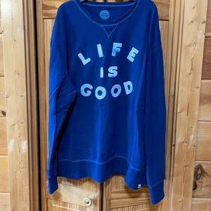 Life Is Good Logo Crewneck Sweatshirt